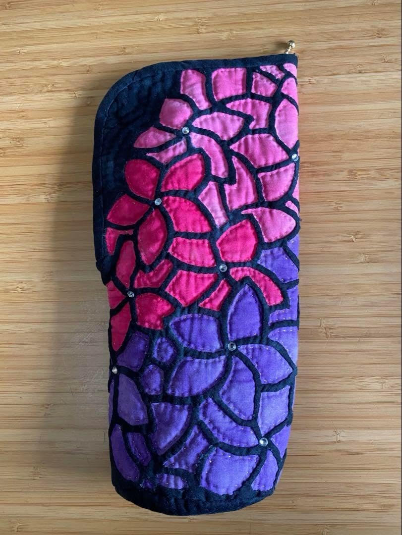 ハワイアンキルト ペットボトルカバー 水筒カバー ボトルケース 紫